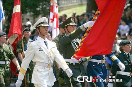 中國(guó)儀仗隊(duì)參加俄羅斯閱兵，展現(xiàn)軍威與友誼的壯麗畫卷，中俄友誼見證，中國(guó)儀仗隊(duì)參加俄羅斯閱兵，壯麗畫卷展現(xiàn)軍威與深情友誼