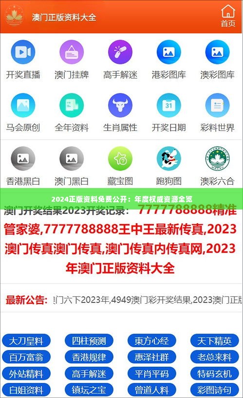 2024正版資料免費公開，獲取優(yōu)質資源的全新途徑，優(yōu)質資源獲取新途徑，2024正版資料免費公開